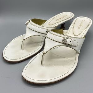 Cole Haan White Kitten Heel Sandal 11M